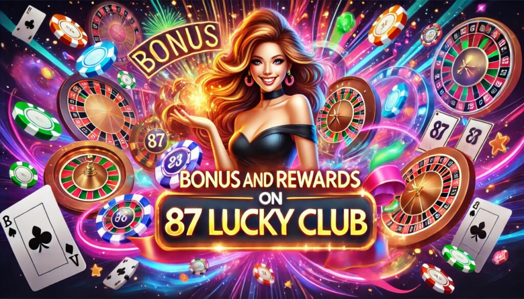 Bonous and Rewards On 87 Lucky Club